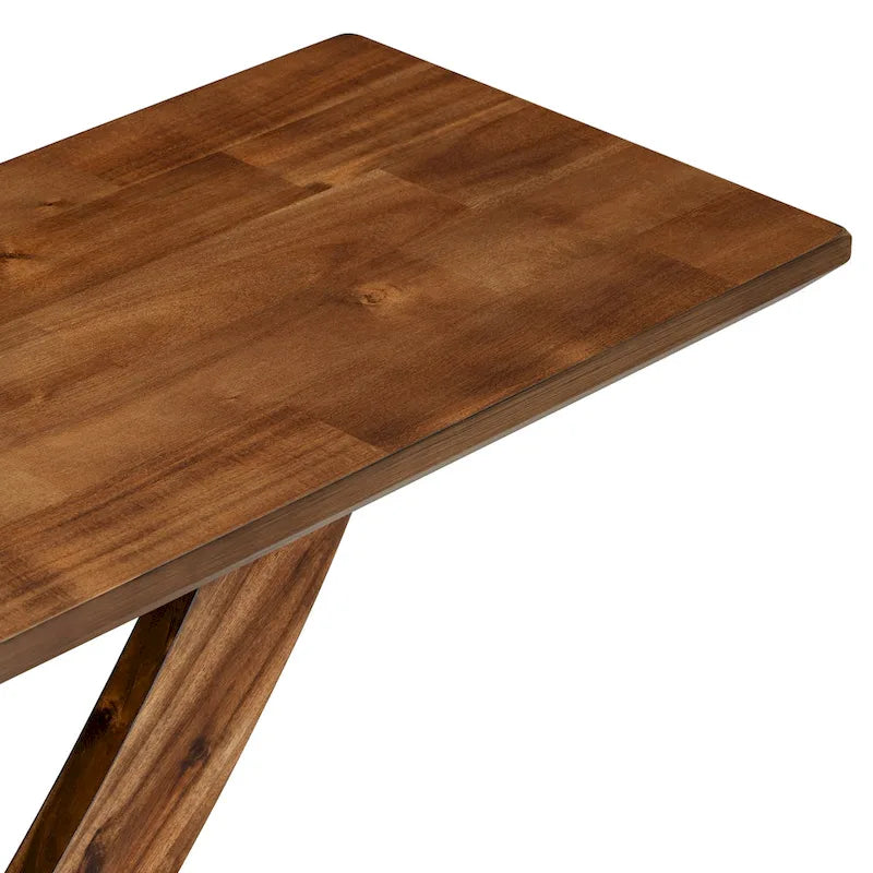 Rustic Console Table with Cross-Leg Design - 57 Inch-18