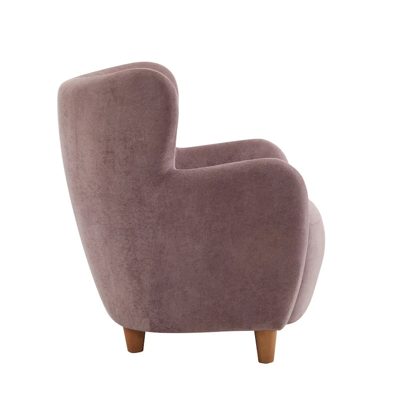 Fabric Wingback Accent Chair - Single Seat-11