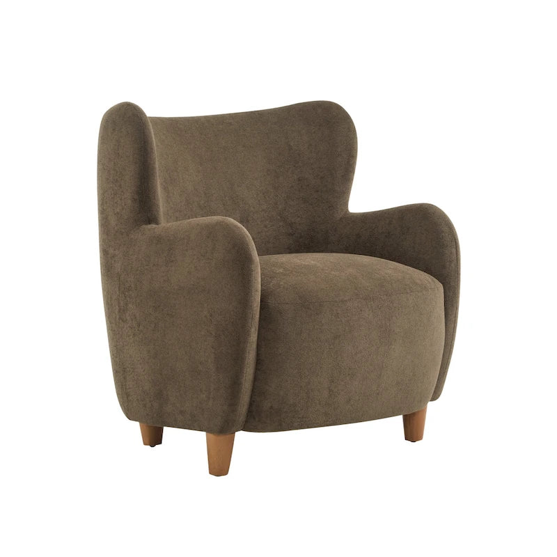 Fabric Wingback Accent Chair - Single Seat-20