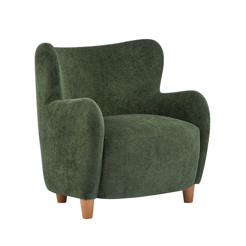 Fabric Wingback Accent Chair - Single Seat-30