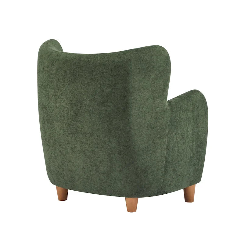 Fabric Wingback Accent Chair - Single Seat-32