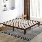 King Size 14 Wooden Bed Frame Mattress Platform Wood Slats