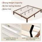 King Size 14 Wooden Bed Frame Mattress Platform Wood Slats