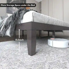 King Size 14 Wooden Bed Frame Mattress Platform Wood Slats