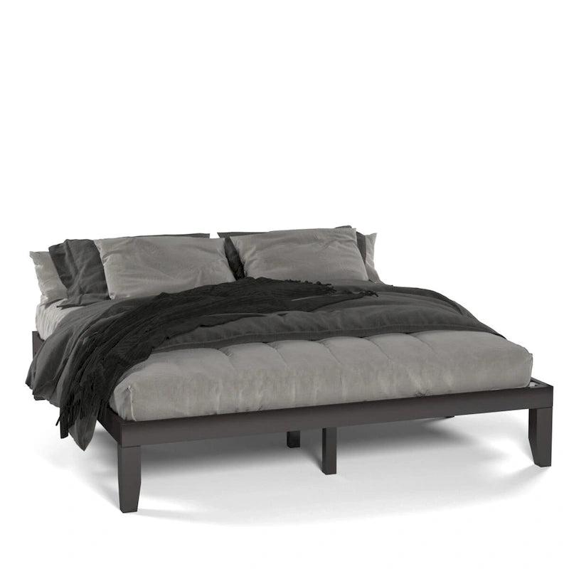 King Size 14 Wooden Bed Frame Mattress Platform Wood Slats