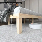 King Size 14 Wooden Bed Frame Mattress Platform Wood Slats