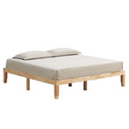 King Size 14 Wooden Bed Frame Mattress Platform Wood Slats