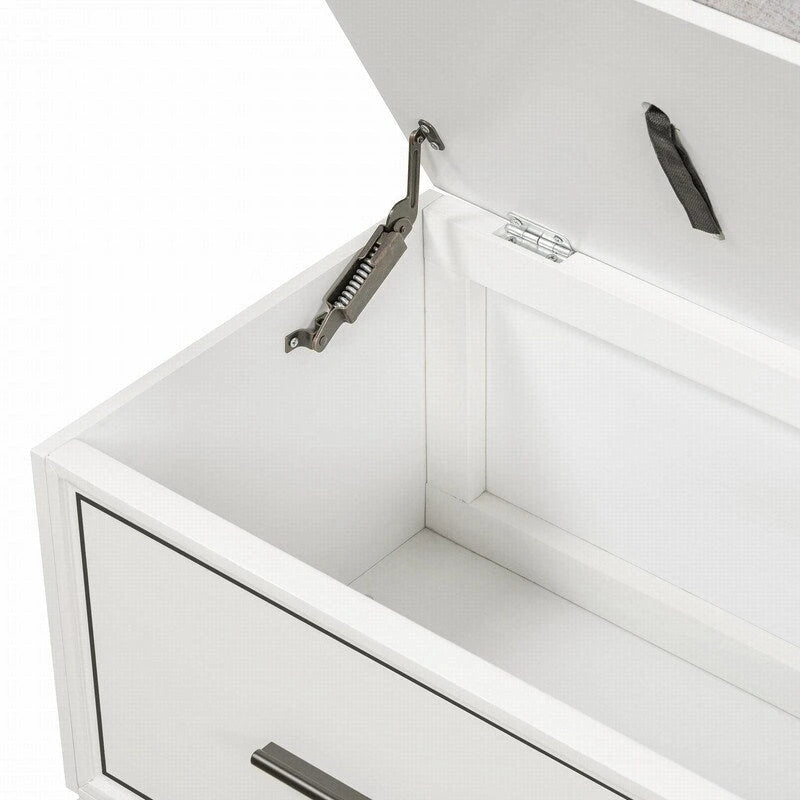 Shoe Bench with Removable Cushion and Hidden Storage for Entryway and Living Room Organization-27