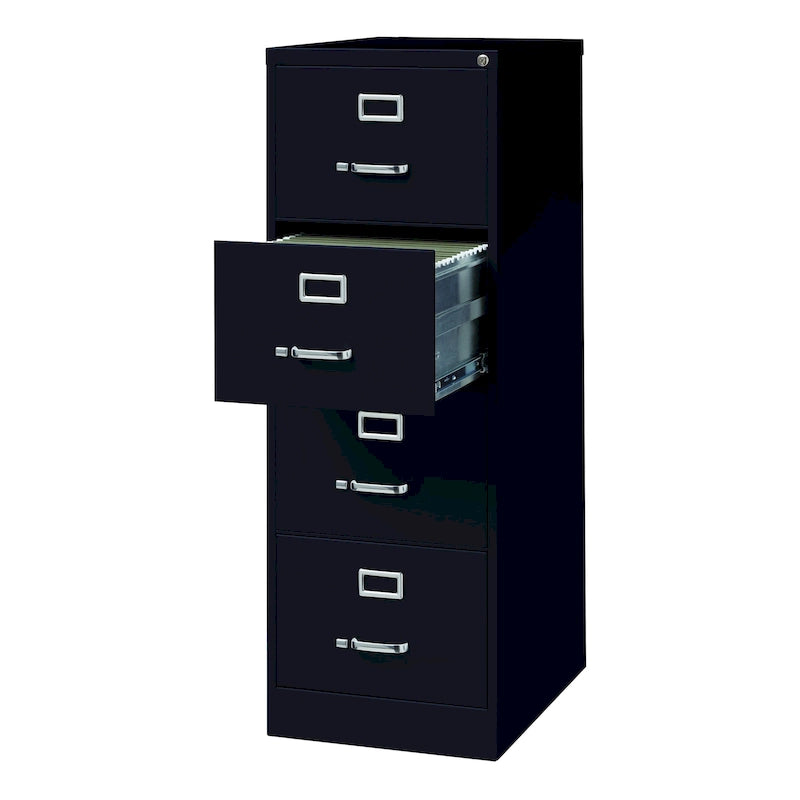 4-Drawer Legal Size Vertical File Cabinet - Putty/Black/Grey-13