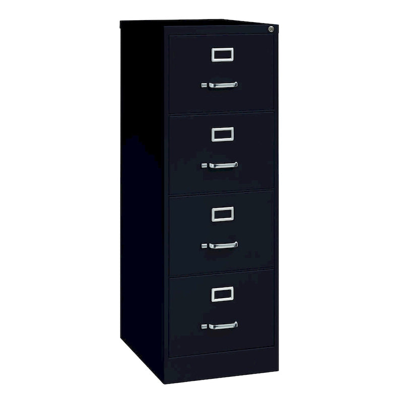 4-Drawer Legal Size Vertical File Cabinet - Putty/Black/Grey-3