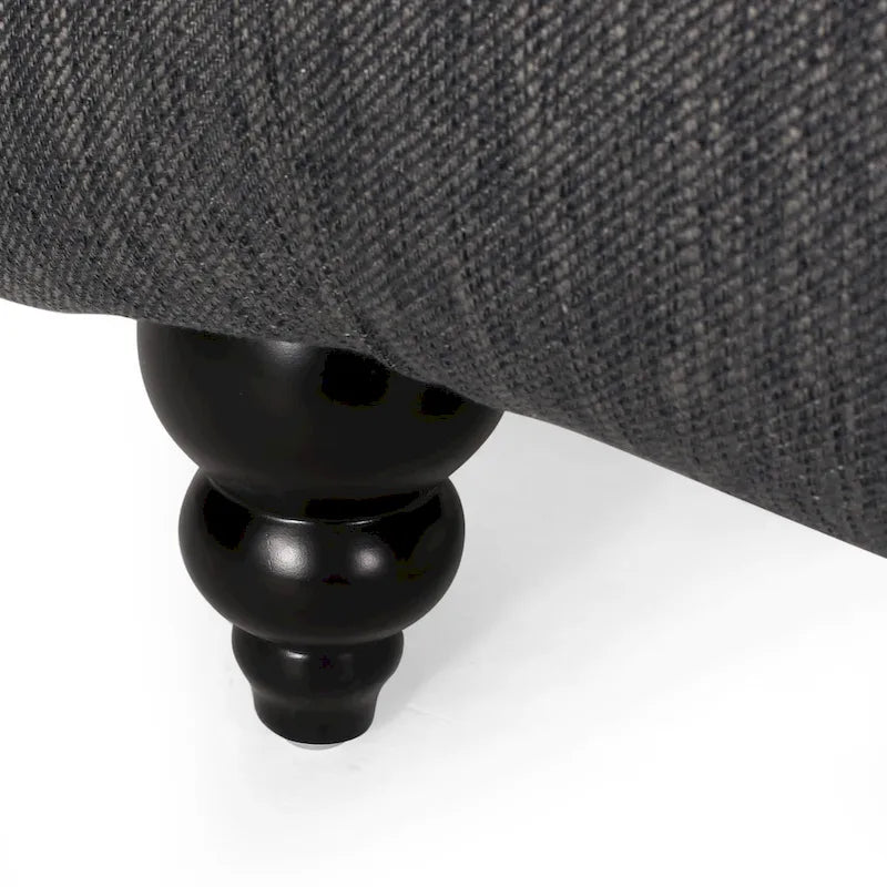 Button Tufted Chaise Lounge - Single Seater-19