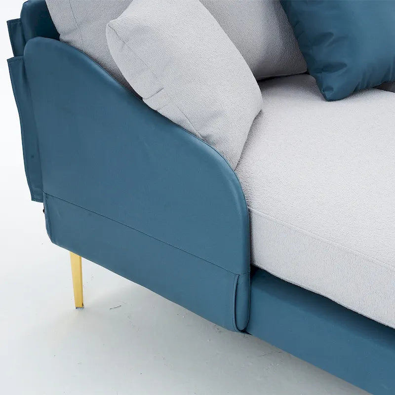 Gray U-Shape Sectional Sofa with Double Chaise - 4 Seat-25