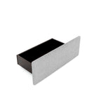 Upholstered Platform Bed with 4 Drawers and Golden Edge