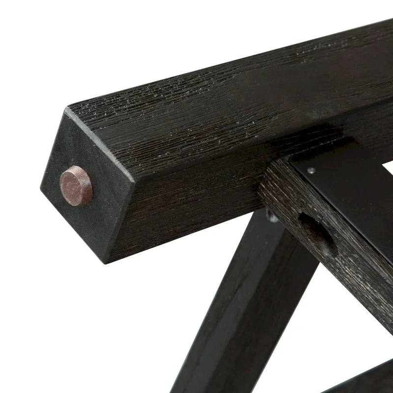 Charcoal and Ash Upholstered Console Stool - Single Seat-5