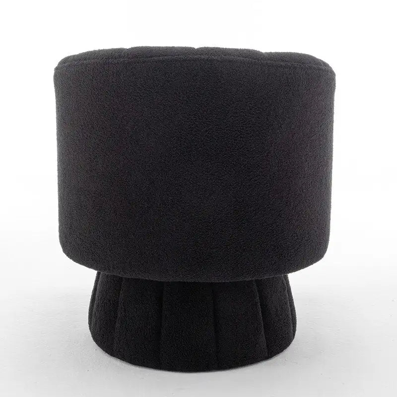 Velvet Swivel Accent Chair - Round Barrel Style - Single Seat-24