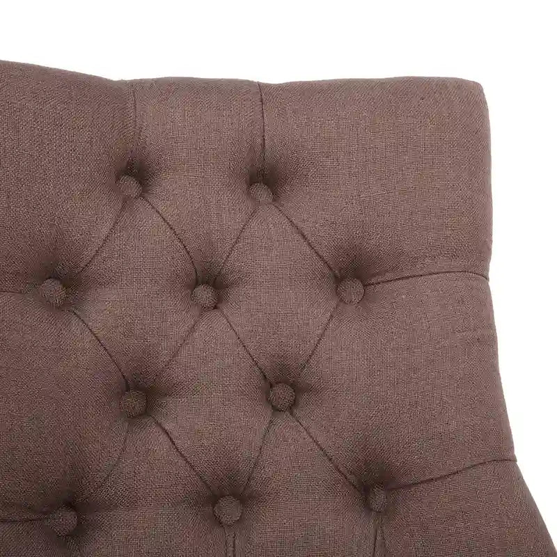 Beige Tufted Dining Chairs Set of 2