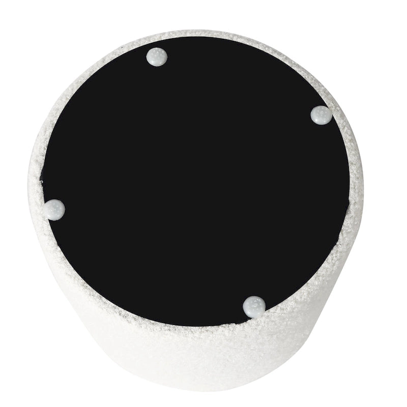 Adeco Footrest Ottoman 13 inches Fabric Stool for Living Room Bedroom-15