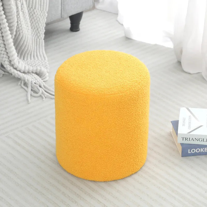 Adeco Footrest Ottoman 13 inches Fabric Stool for Living Room Bedroom-32