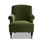 Velvet Pleated Sock Arm Accent Chair - Single Seater