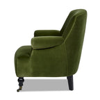 Velvet Pleated Sock Arm Accent Chair - Single Seater