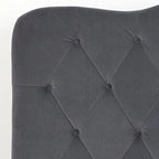 Upholstered Bed - Button-Tufted Velvet/Linen - Queen/Full Size