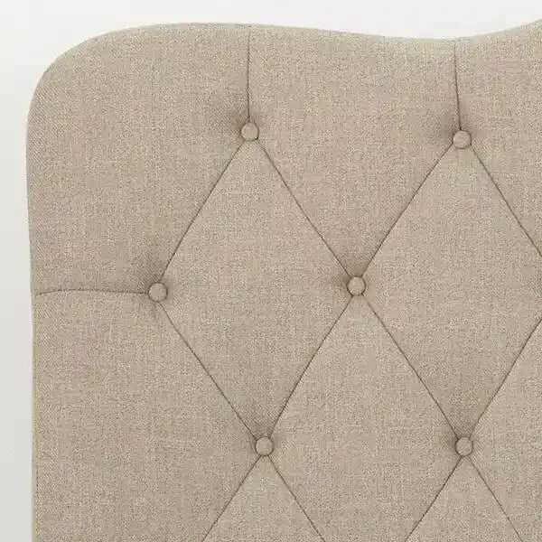 Upholstered Bed - Button-Tufted Velvet/Linen - Queen/Full Size-12
