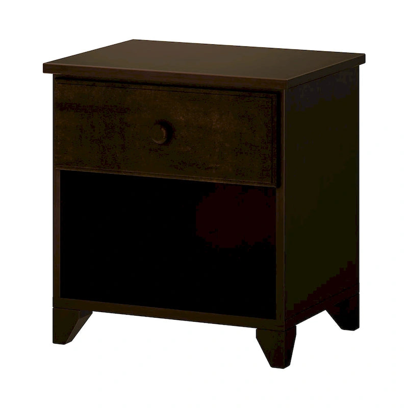 Wood Nightstand with 1 Drawer - Kids Bedside Table
