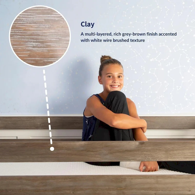 Wood Nightstand with 1 Drawer - Kids Bedside Table-22