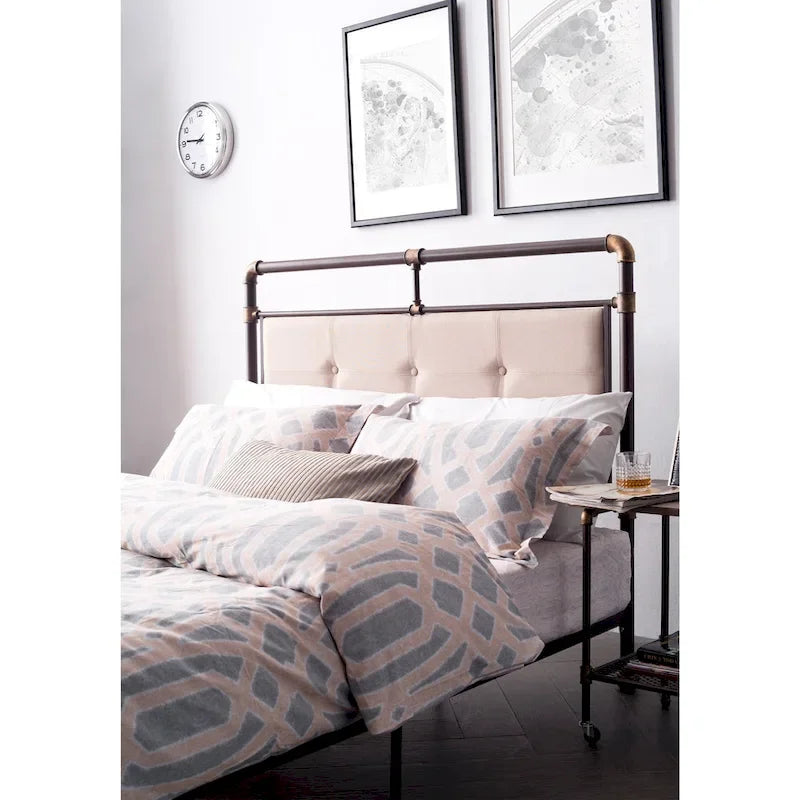 Antique Dark Bronze Metal Bed - Full/Queen/King