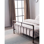 Antique Dark Bronze Metal Bed - Full/Queen/King
