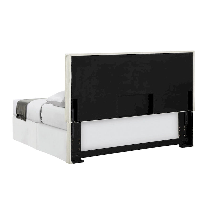 Sand Upholstered Headboard with Flange - Twin/Full/Queen/King