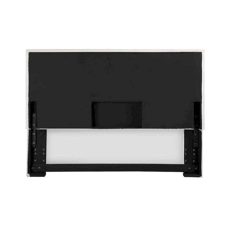 Sand Upholstered Headboard with Flange - Twin/Full/Queen/King