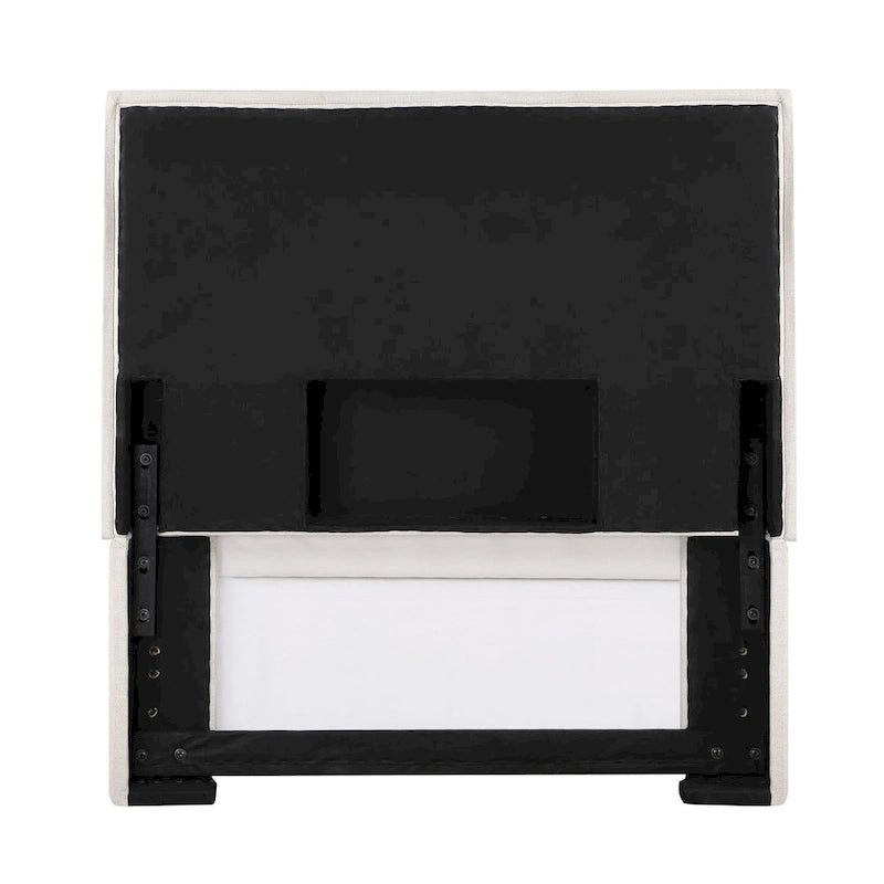 Sand Upholstered Headboard with Flange - Twin/Full/Queen/King