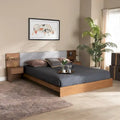 Sami Modern and Contemporary Storage Bed with Built-In Nightstands