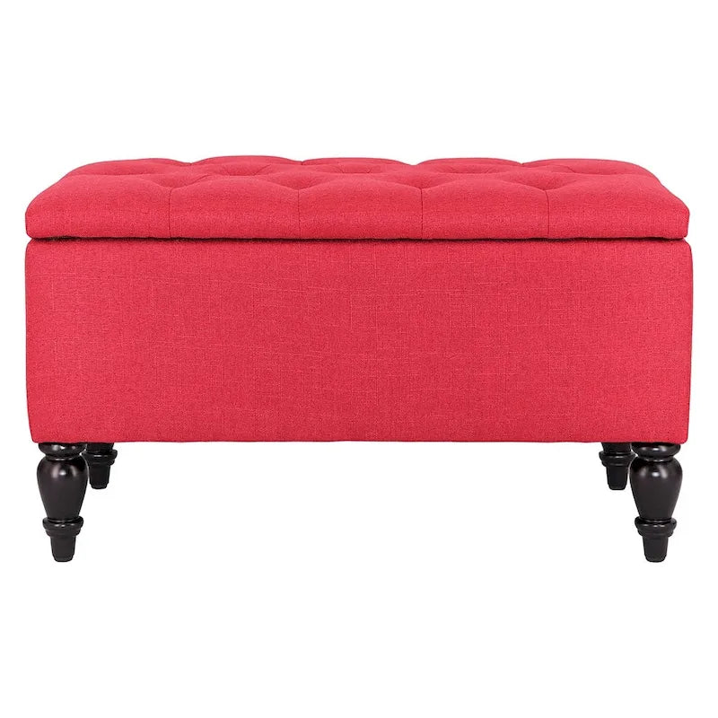 29" Upholstered Storage Bench with Lift Top-5