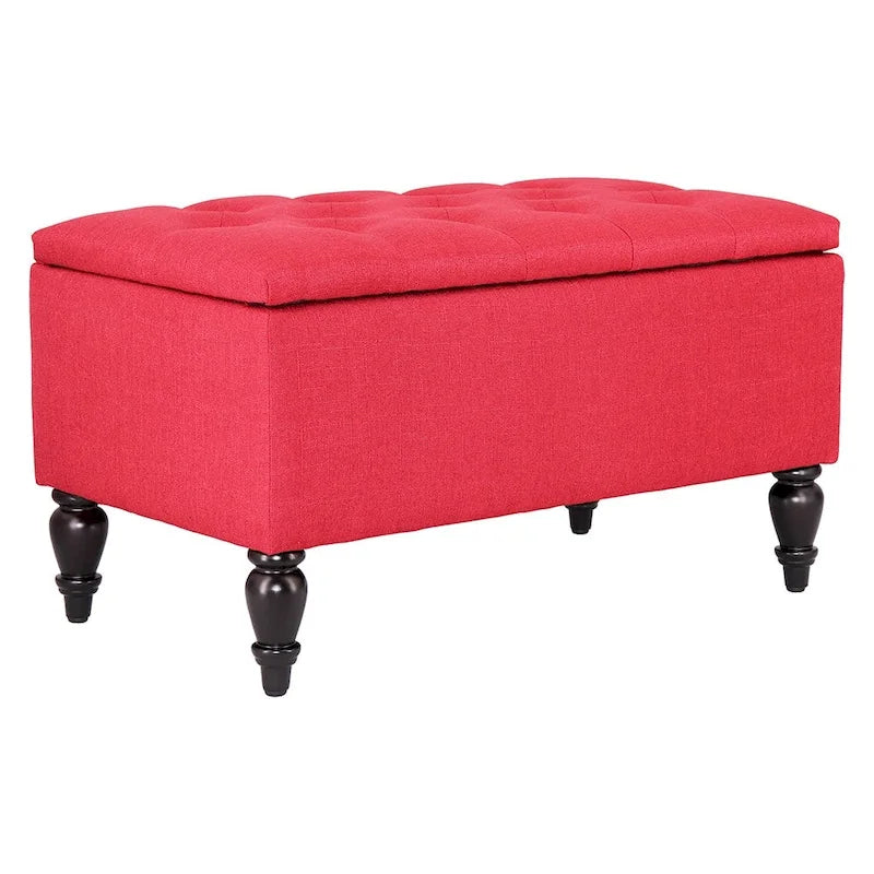 29" Upholstered Storage Bench with Lift Top-6