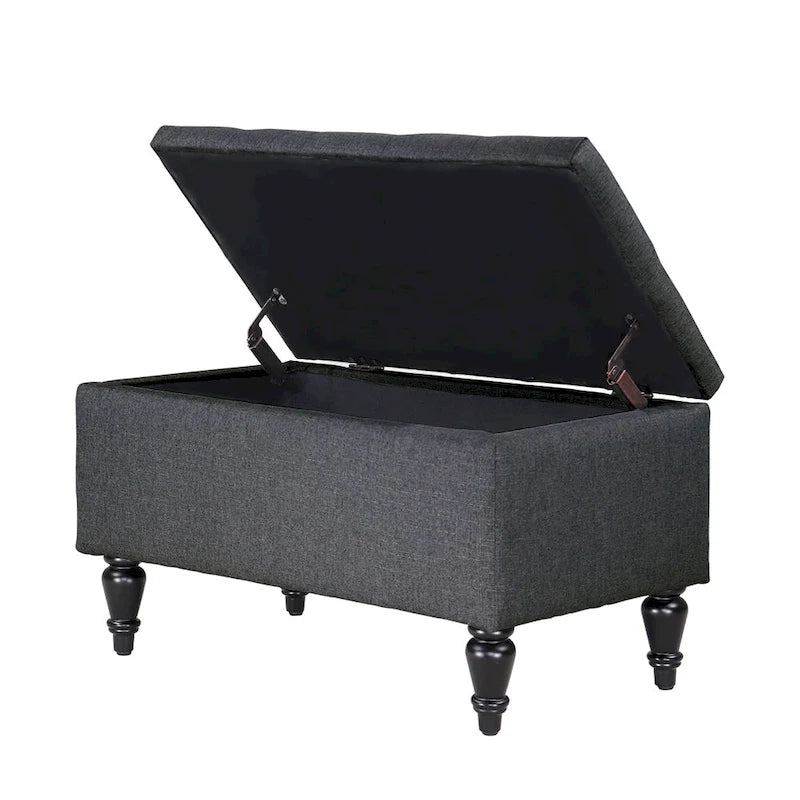 29" Upholstered Storage Bench with Lift Top-19