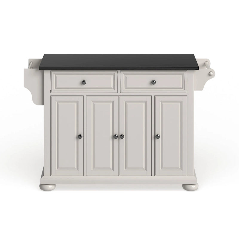 Granite Top Full Size Kitchen Island/Cart - 18d x 51.5w x 34h