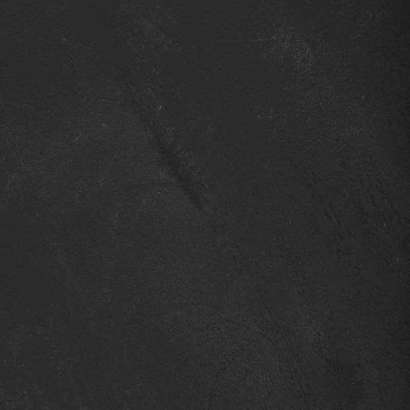 Black Solid Wood Round Accent Table - 18L x 18W x 22H-11