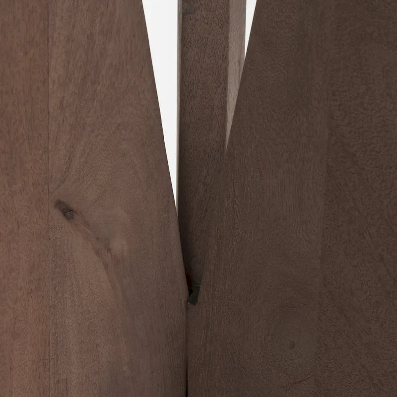 Black Solid Wood Round Accent Table - 18L x 18W x 22H-18