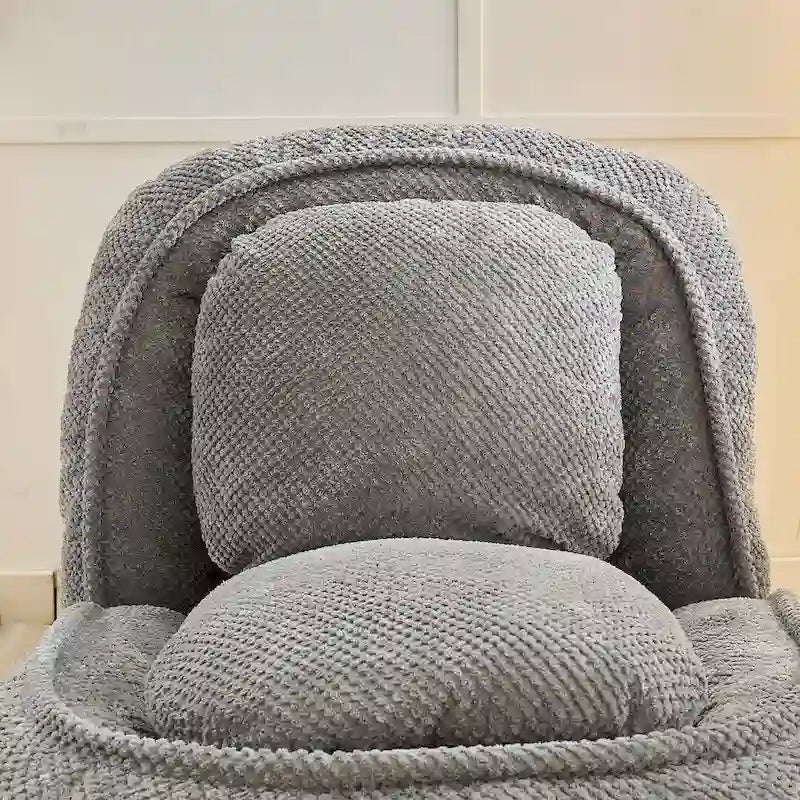 Convertible Flip Chair, Floor Lazy Sofa, Folding Upholstered Couch Bed with Adjustable Backrest