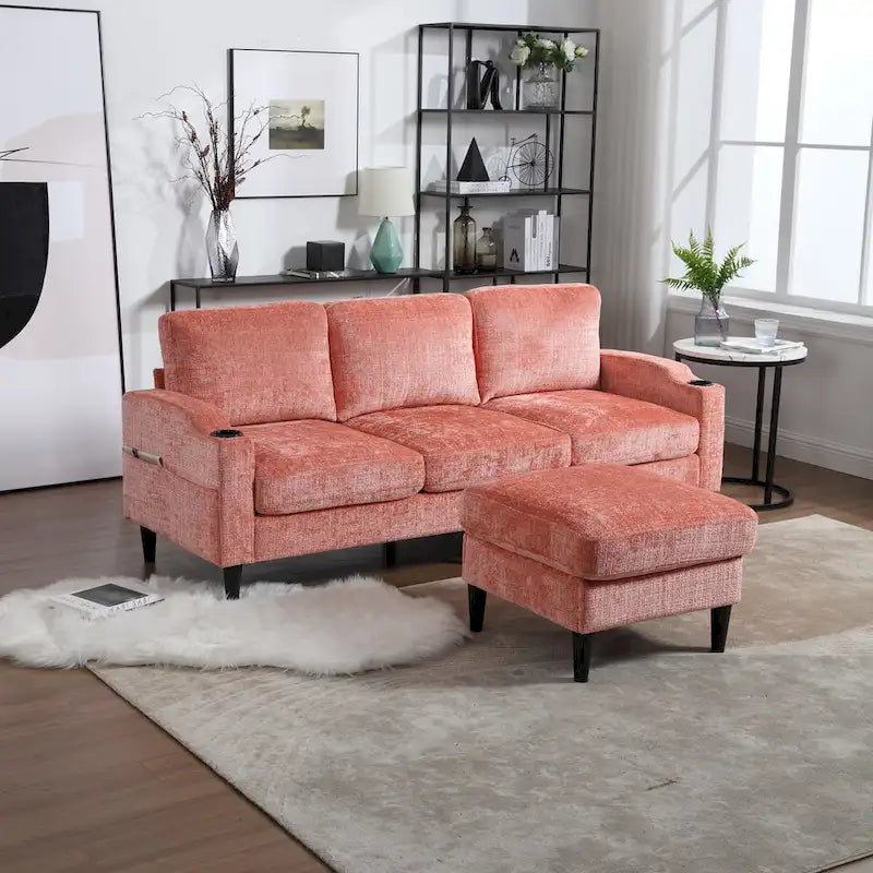 Storage Sofa /Living Room Sofa Cozy Sectional Sofa-24