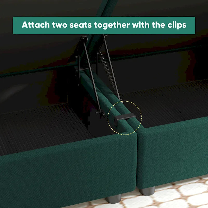 Gray Modular Sectional Sofa with Storage - 3-Piece-8