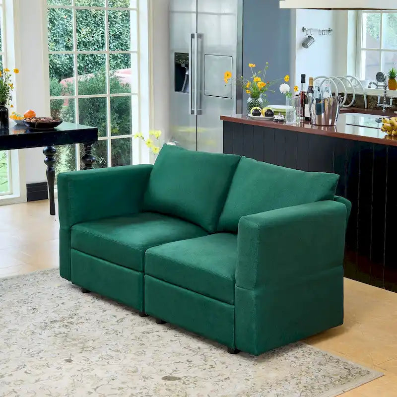 Gray Modular Sectional Sofa with Storage - 3-Piece-12