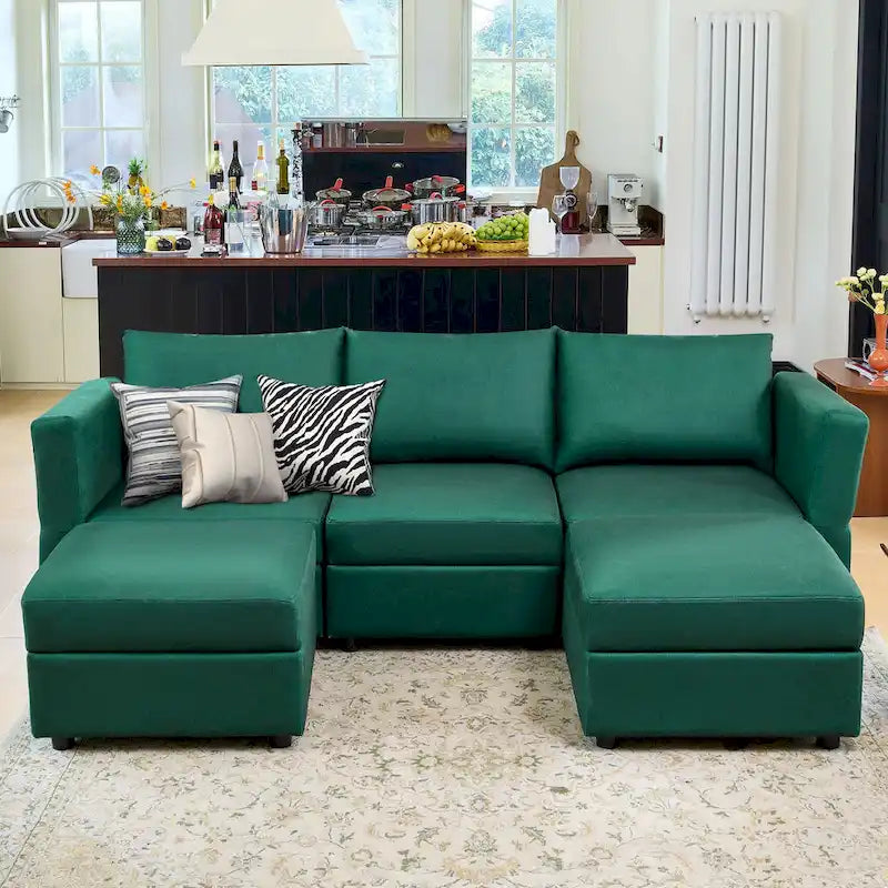 Gray Modular Sectional Sofa with Storage - 3-Piece-20