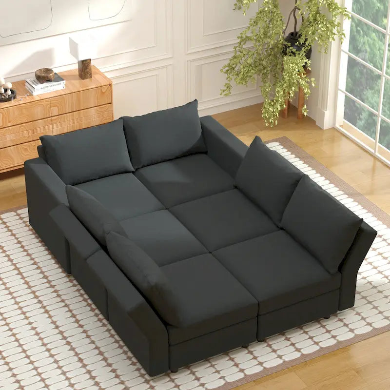 Gray Modular Sectional Sofa with Storage - 3-Piece-29