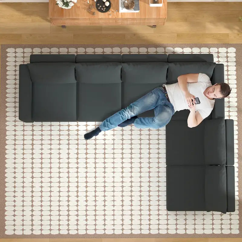 Gray Modular Sectional Sofa with Storage - 3-Piece-32