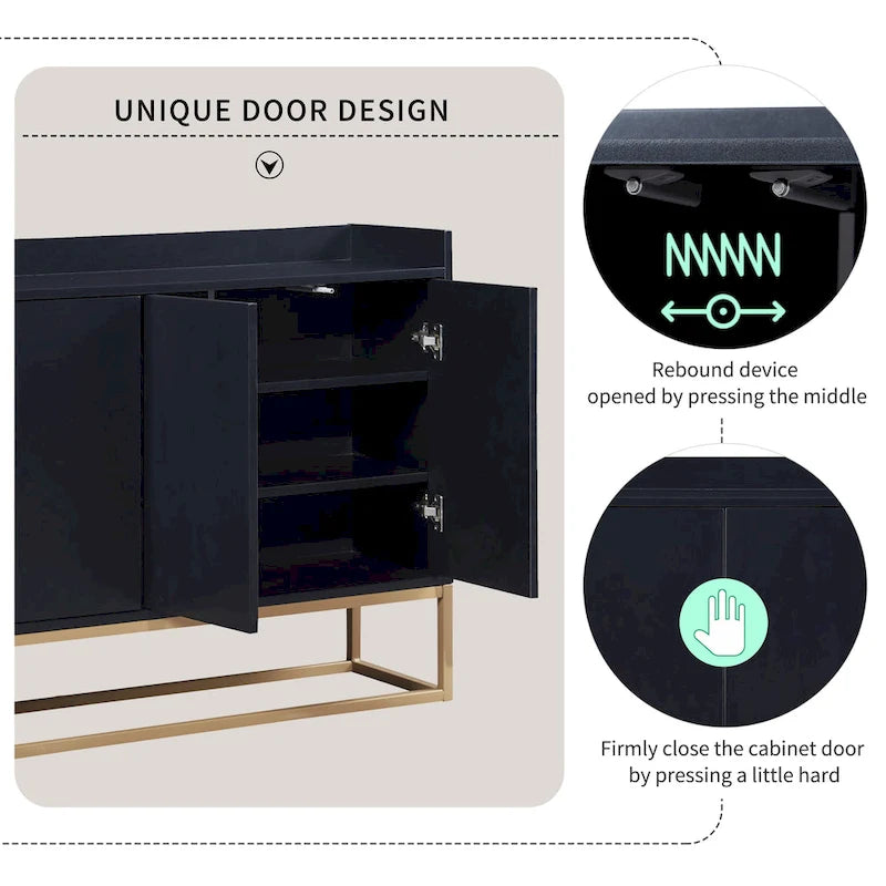 Kitchen Buffet Sideboard Coffee Bar Cabinet Accent Storage Cabinet Server Table-8