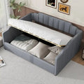 Full Size Upholstered Daybed with Underneath Storage