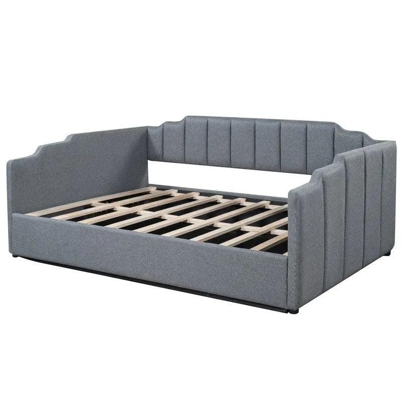 Full Size Upholstered Daybed with Underneath Storage